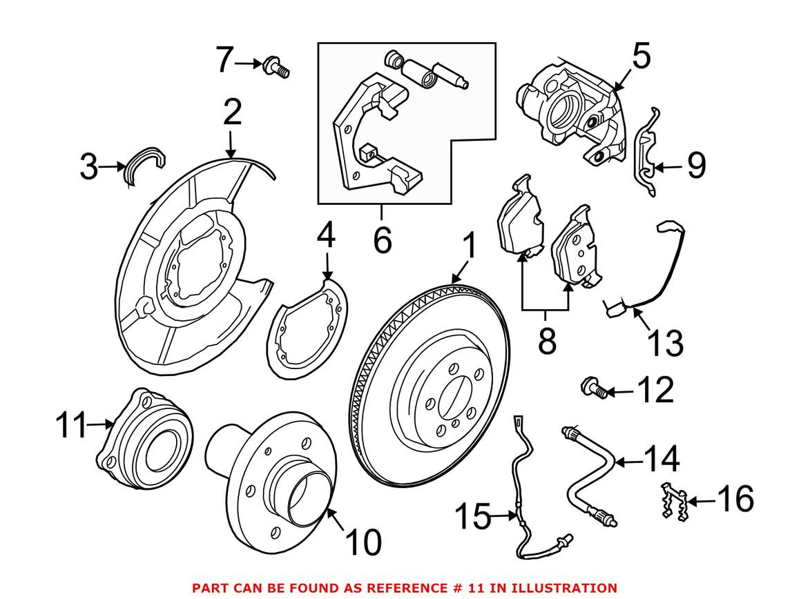 BMW Wheel Bearing - Rear 33411095238